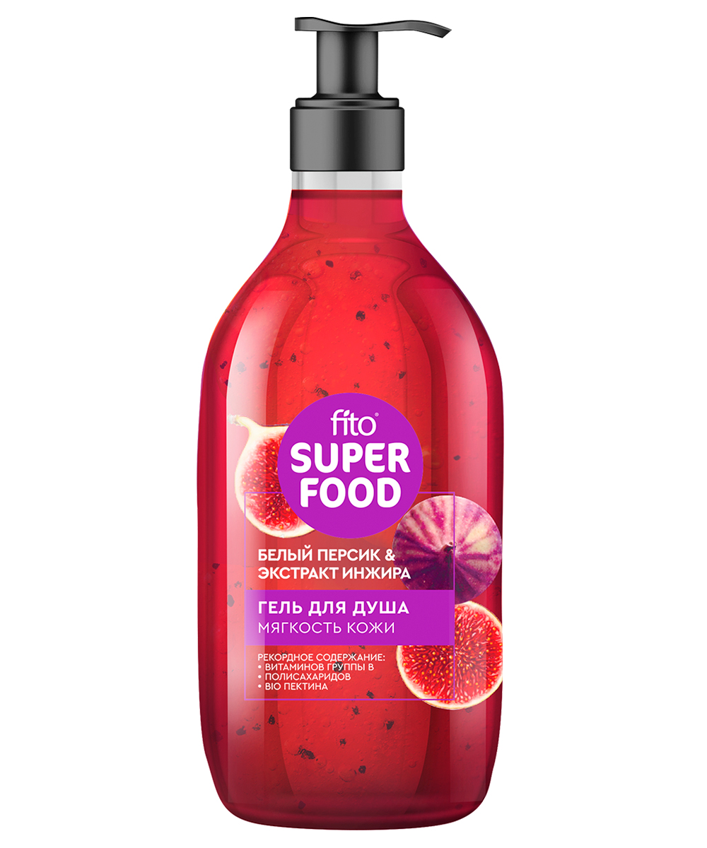 Гель для душа Fito Bomb Superfood Белый персик & Экстракт инжира 520 мл эхинацея пурпурная экстракт вис с витаминами с и е капс 400мг 40