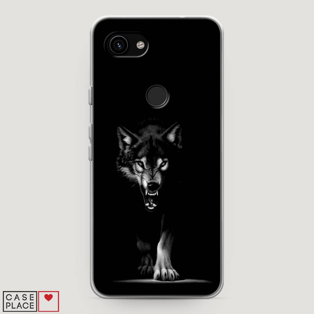 

Чехол Awog на Google Pixel 3a "Волк выходит из ночи", Разноцветный, 270150-1