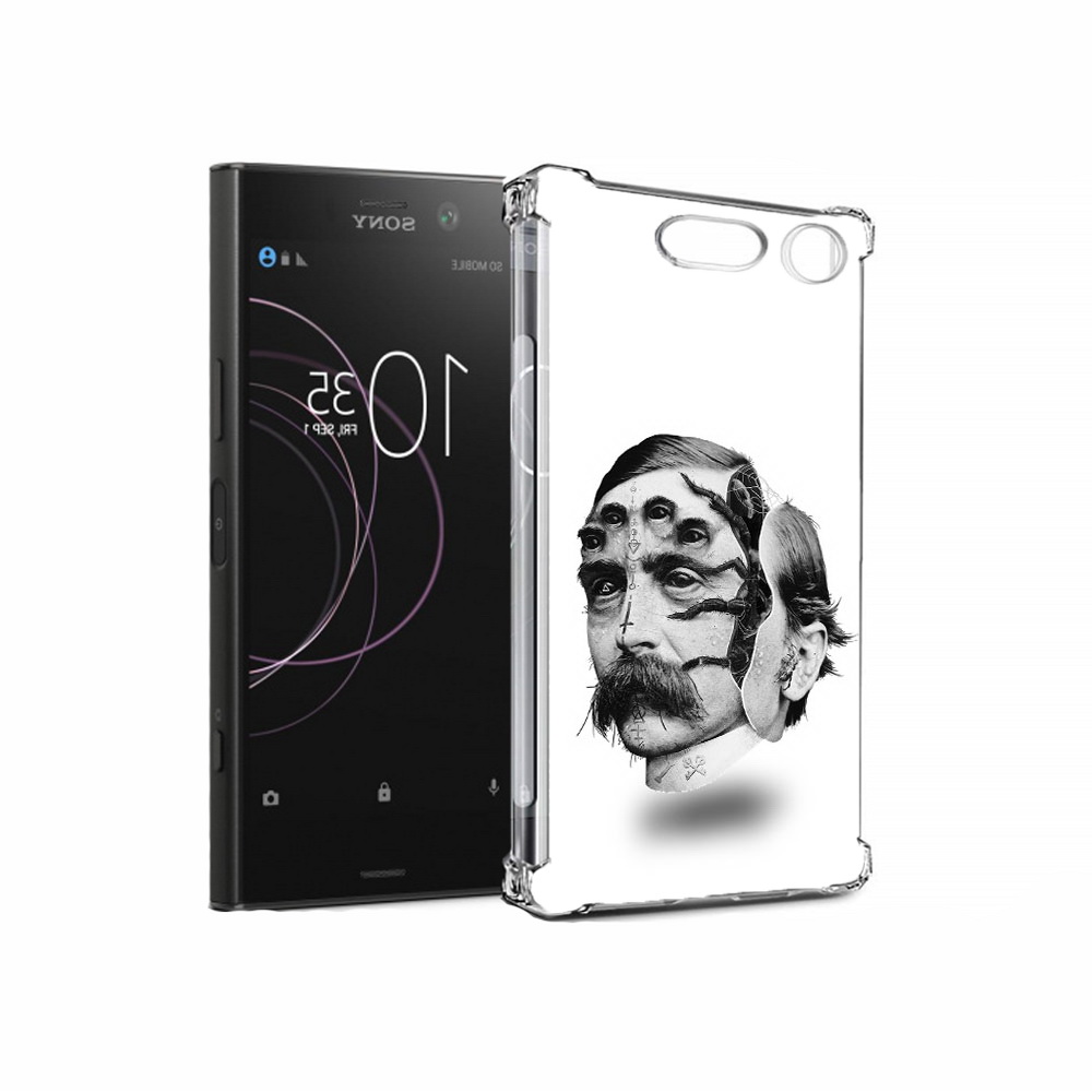 

Чехол MyPads Tocco для Sony Xperia XZ1 страшное лицо мужчины (PT77229.221.629), Прозрачный, Tocco