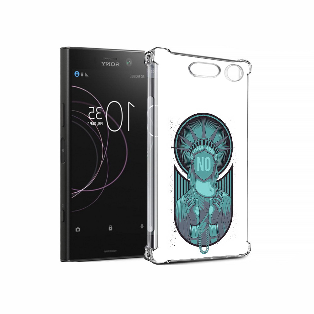 

Чехол MyPads Tocco для Sony Xperia XZ1 статуя свободы зеленый (PT77229.221.623), Прозрачный, Tocco