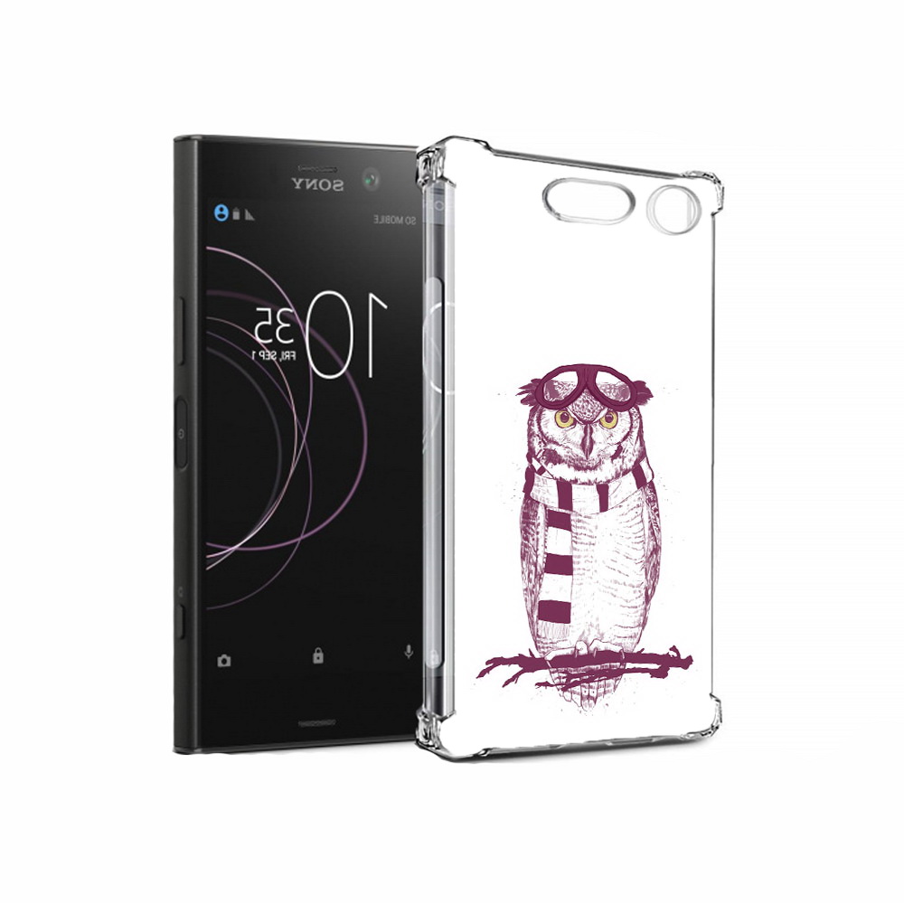 

Чехол MyPads Tocco для Sony Xperia XZ1 сова-летчик (PT77229.221.612), Прозрачный, Tocco