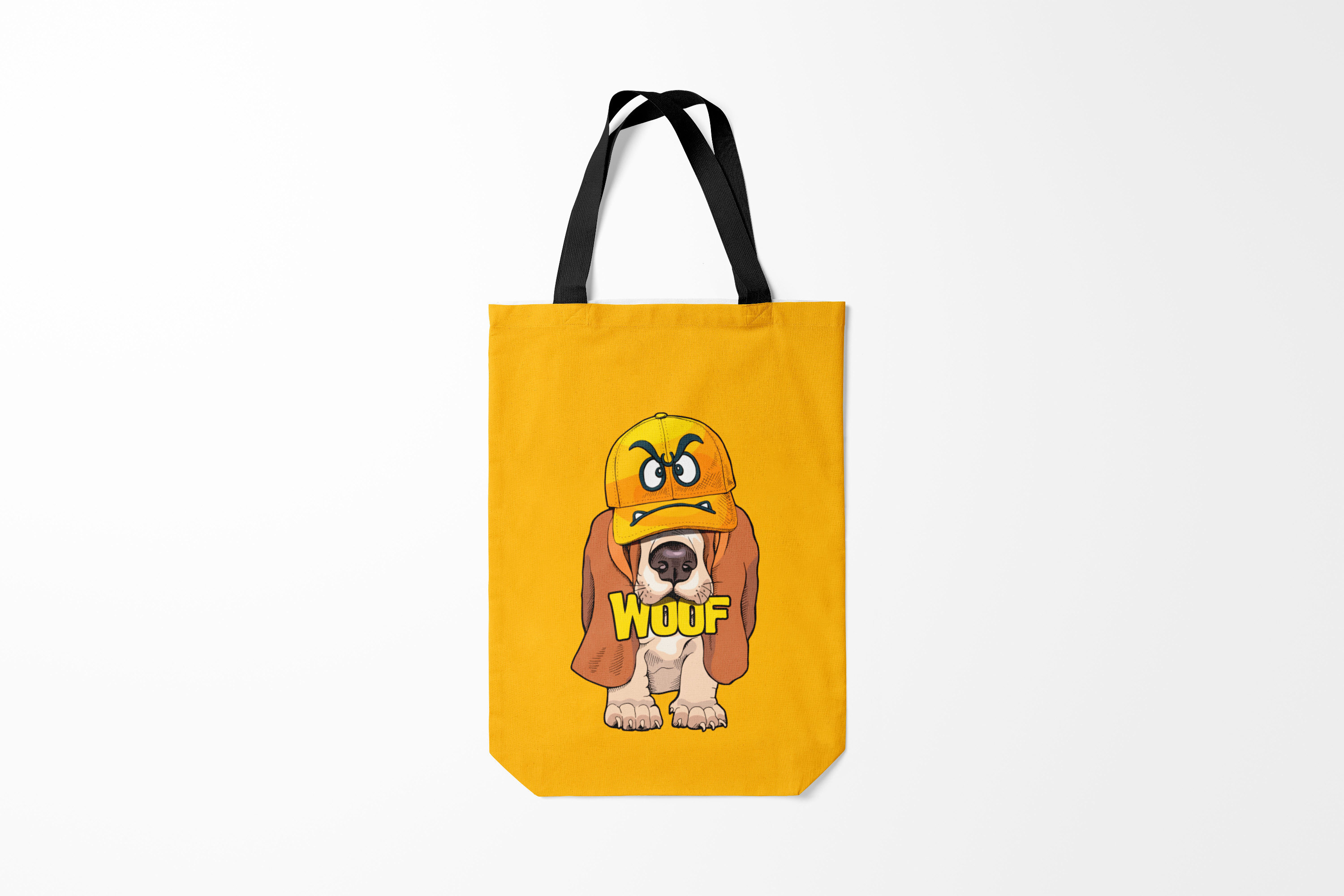 

Сумка шoппер унисекс Burnettie Бассет хаунд Woof, черный, Бассет хаунд Woof