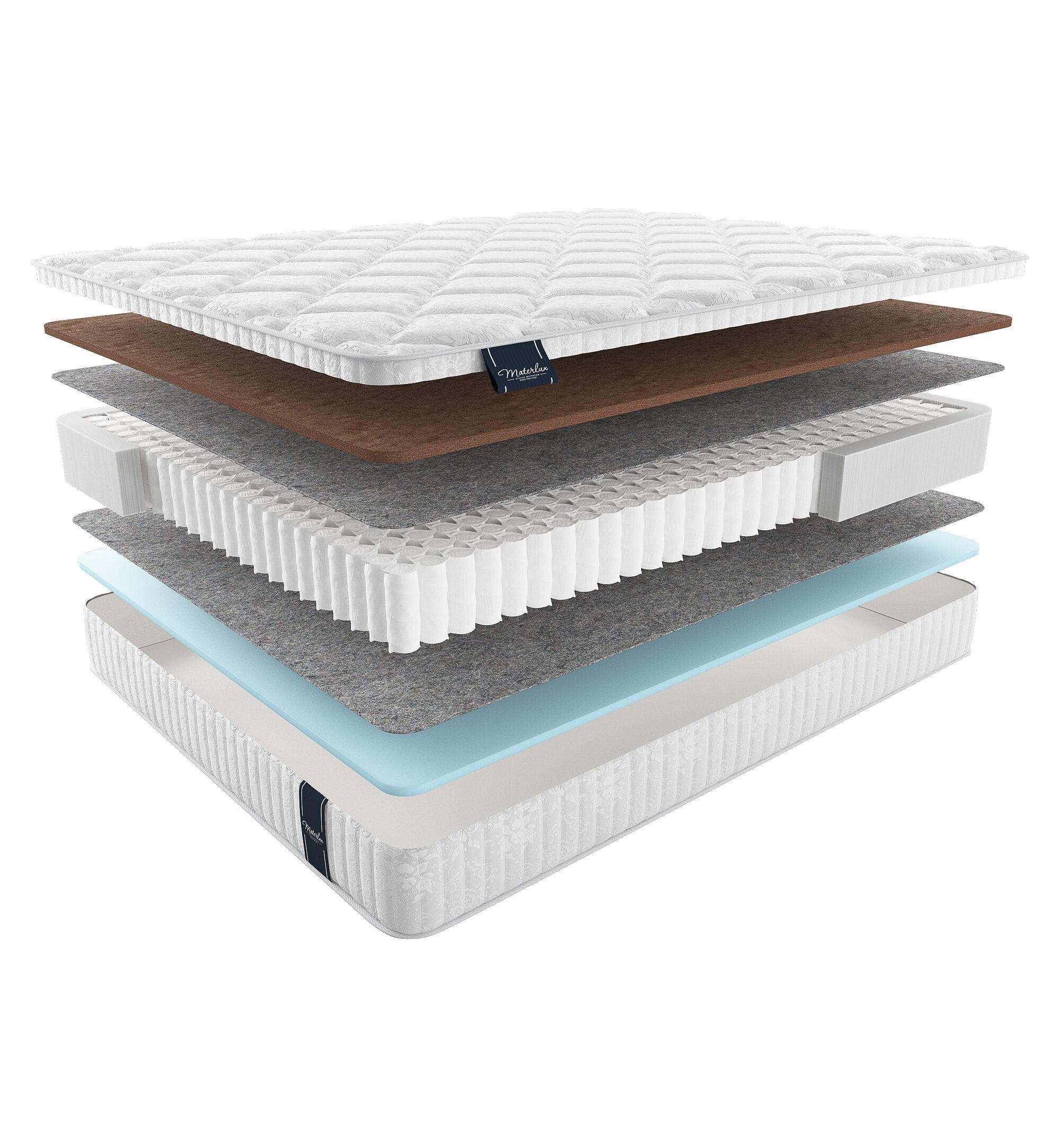 

Матрас Materlux Light-Maxi Spring Comfort Maxi 100х190, Бежевый;белый;серый;серебристый, Spring Comfort Maxi