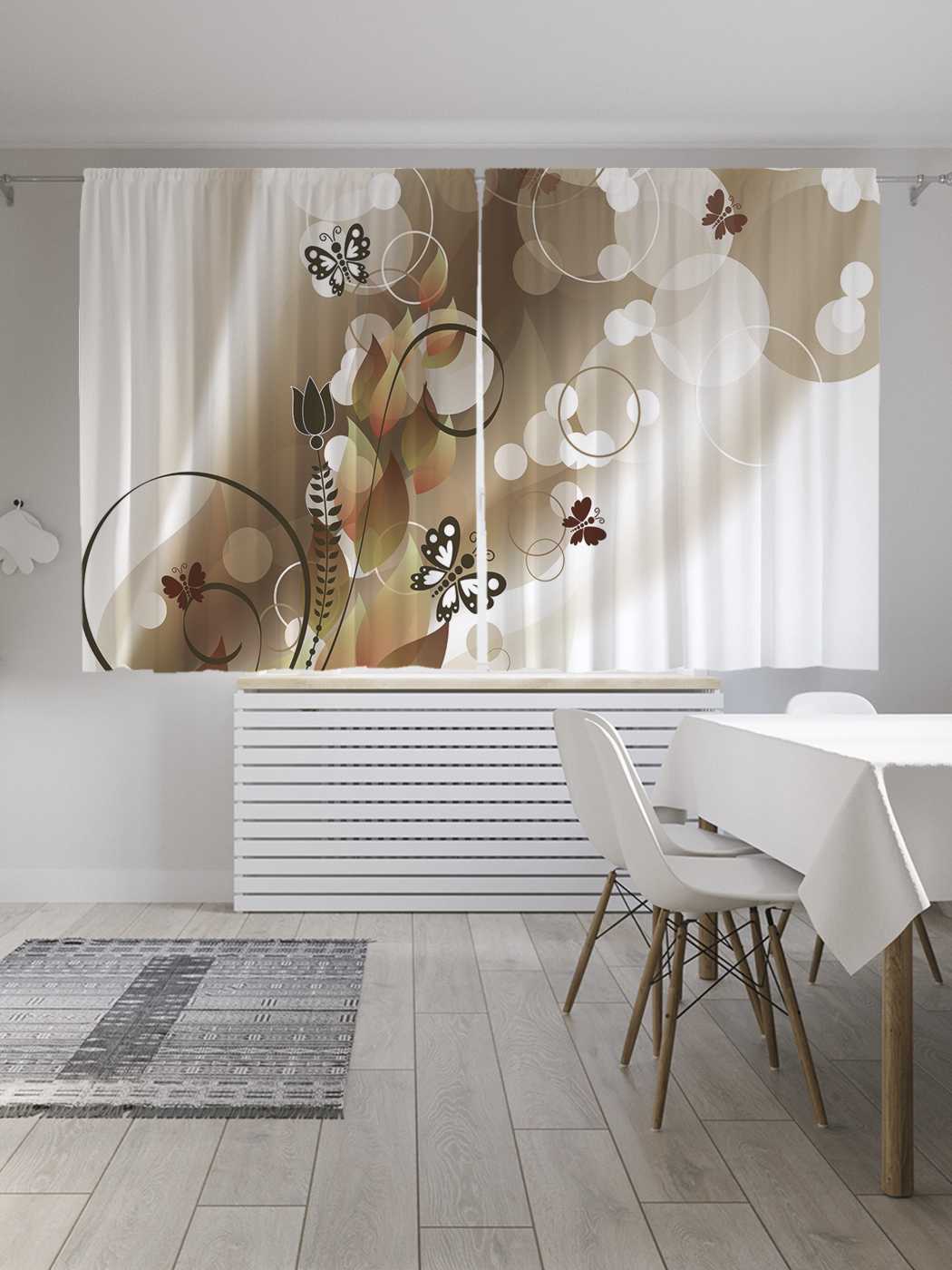 

Классические шторы JoyArty "Классическая орхидея", Oxford DeLux, 2 полотна 145x180 см, Классическая орхидея