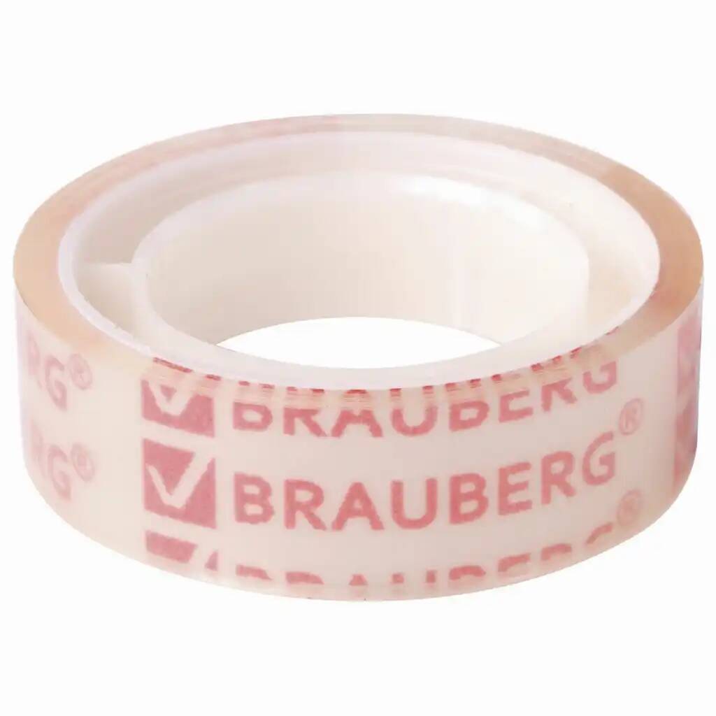 

Клейкие ленты BRAUBERG 12 мм х 10 м канцелярские 10 шт, Прозрачный