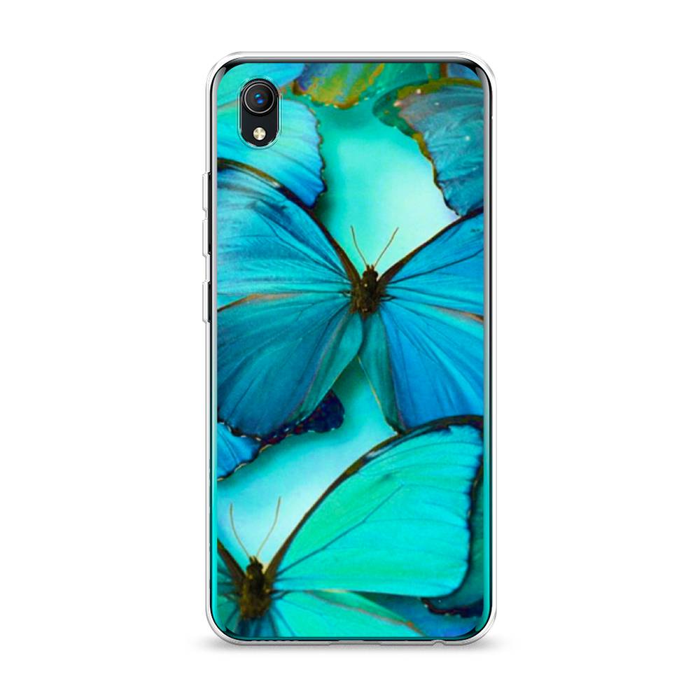 фото Силиконовый чехол "неоновые бабочки" на vivo y1s awog
