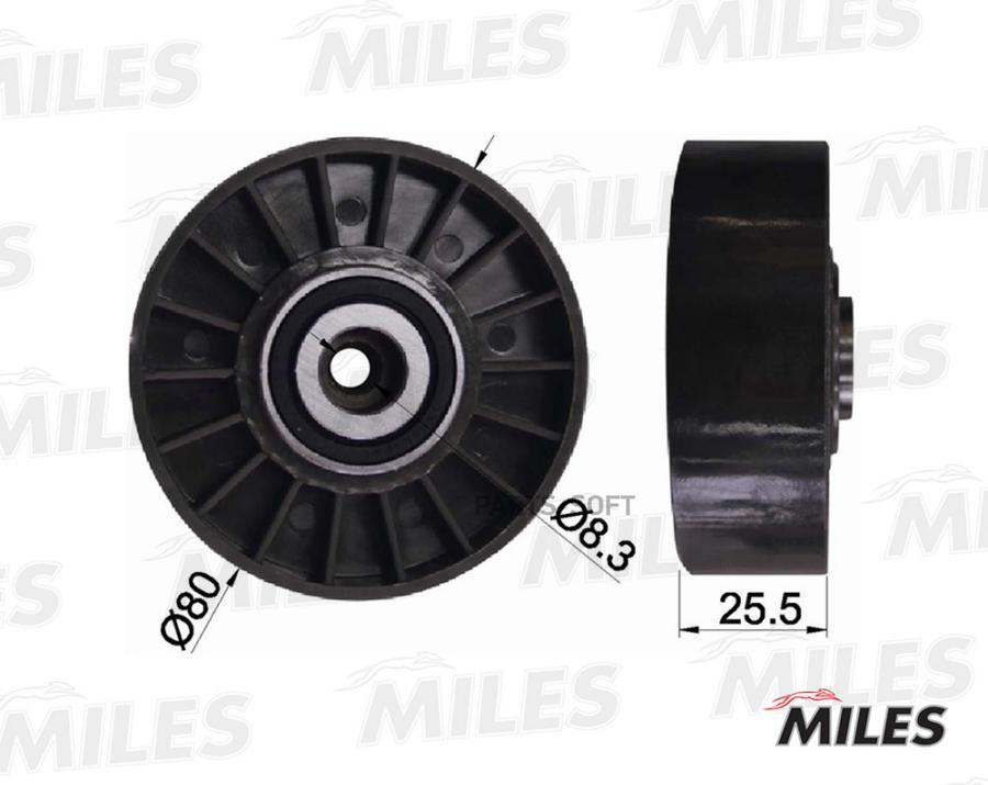 

Ролик Ремня Приводного Mb M102/Om601/Vw Lt Miles арт. AG03083