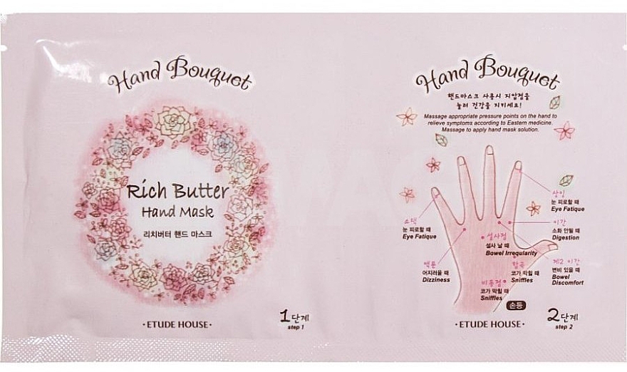 Маска для рук на тканевой основе ETUDE ETHANDB RICH BUTTER HAND MASK 19AD