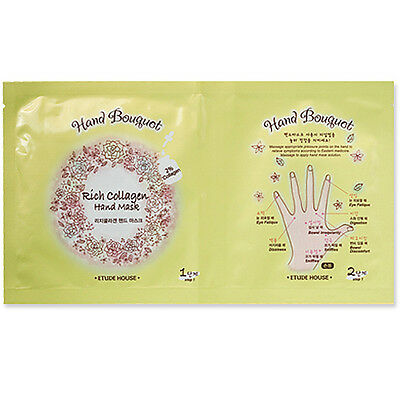 фото Маска для рук на тканевой основе etude ethandb rich collagen hand mask 19ad