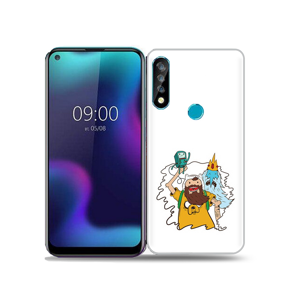 

Чехол MyPads Tocco для BQ 6424L время приключений старый Финн, Прозрачный, Tocco