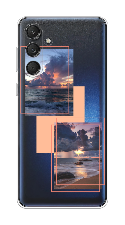 

Чехол на Samsung Galaxy M55 "Sky collage", Розовый;прозрачный;синий, 2109650-1