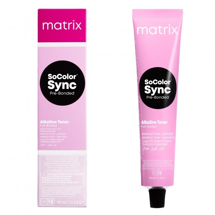 Краска Matrix SoColor Sync 6T темный блондин титановый 90 мл matrix безаммиачный краситель socolor sync pre bonded 6n темный блондин 90 мл