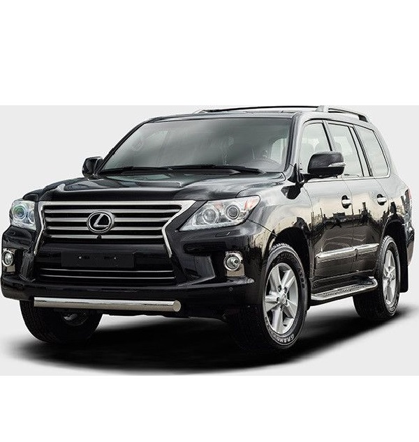 фото Защита переднего бампера труба овальная 75х42, lexus lx570 2012- souz-96