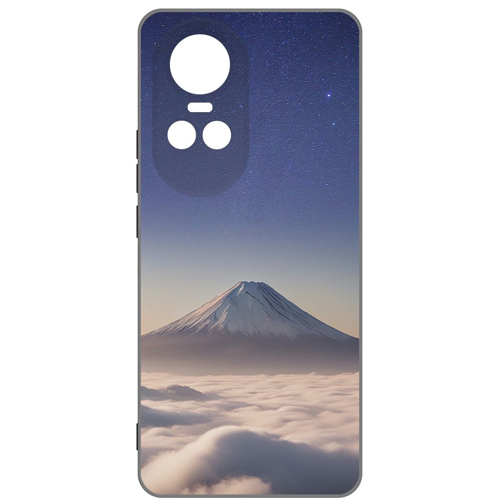 

Чехол-накладка Krutoff Soft Case Япония, Фудзияма для Oppo Reno10 5G черный