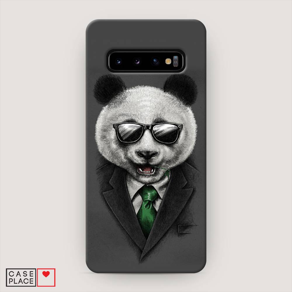 

Пластиковый чехол "Деловая панда" на Samsung Galaxy S10, 27020-7