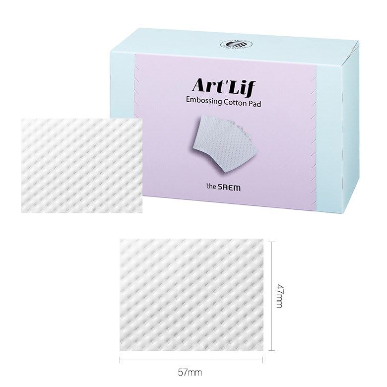фото Диски хлопковые the saem art'lif в наборе 57ммх47мм cotton pad набор 80 шт