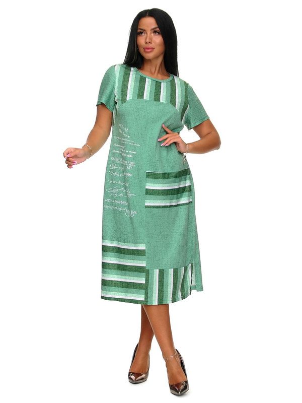 Платье женское Toontex Б155 зеленое 58 RU
