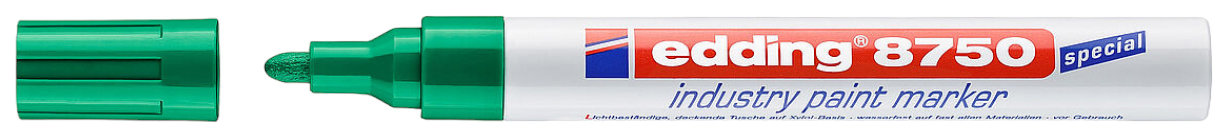 

Набор из 2 шт, Маркер-краска лаковый (paint marker) EDDING 8750 (150714), Зеленый