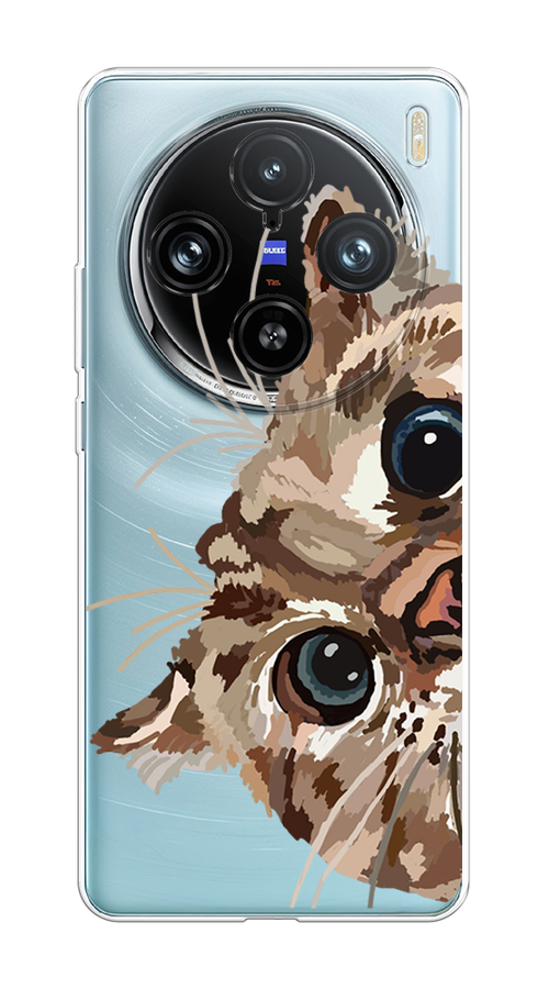 

Чехол на Vivo X100 Pro "Любопытный кот", Коричневый;синий;черный, 2611850-1