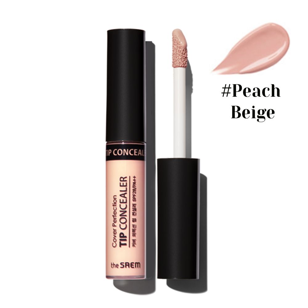 

Консилер для макияжа THE SAEM Cover Perfection Tip Concealer Peach Beige 65гр