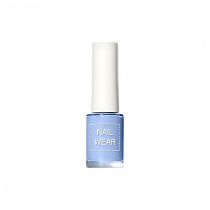 фото Лак для ногтей the saem nail wear 103 blue milk tea