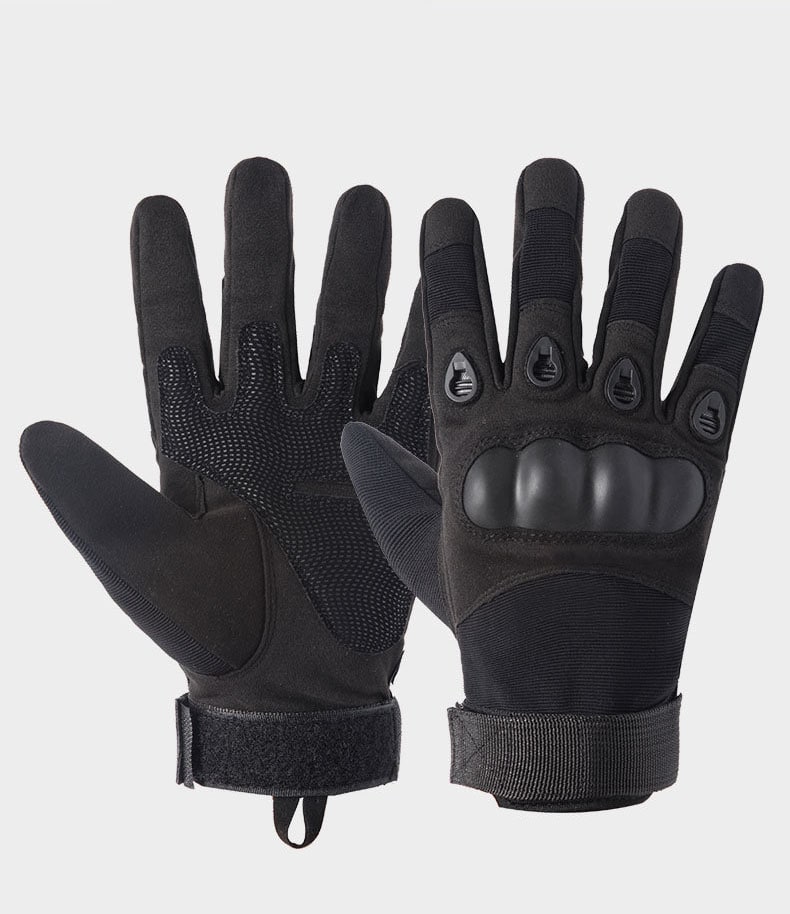 фото Перчатки для охоты и рыбалки с карбоновой защитой рук и пальцев, цвет черный, размер xl bambucho