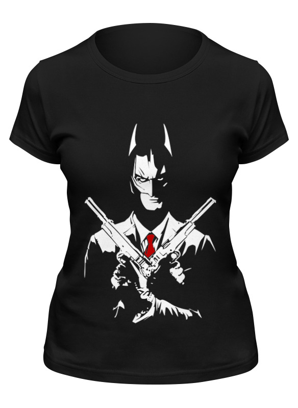 

Футболка женская Printio Batman x hitman черная XL, Черный, Batman x hitman