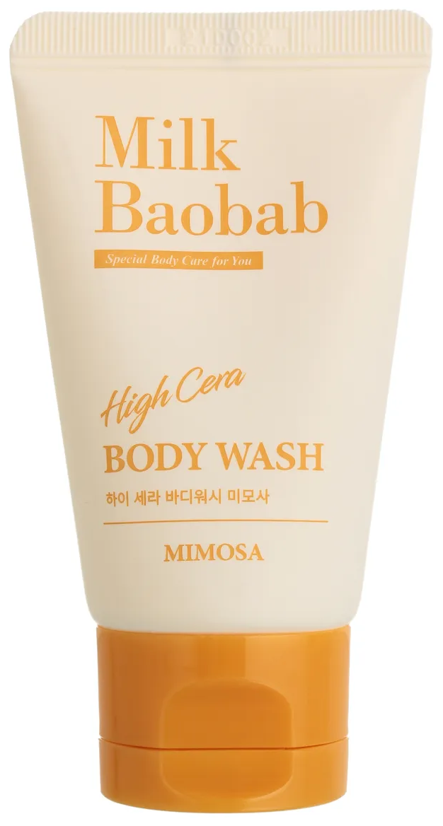 фото Гель для душа milkbaobab high cera body wash mimosa travel edition 30 мл milk baobab