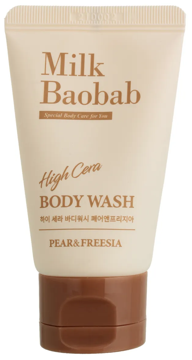 Гель для душа MilkBaobab High Cera Body Wash Pear&Freesia Travel Edition 30 мл