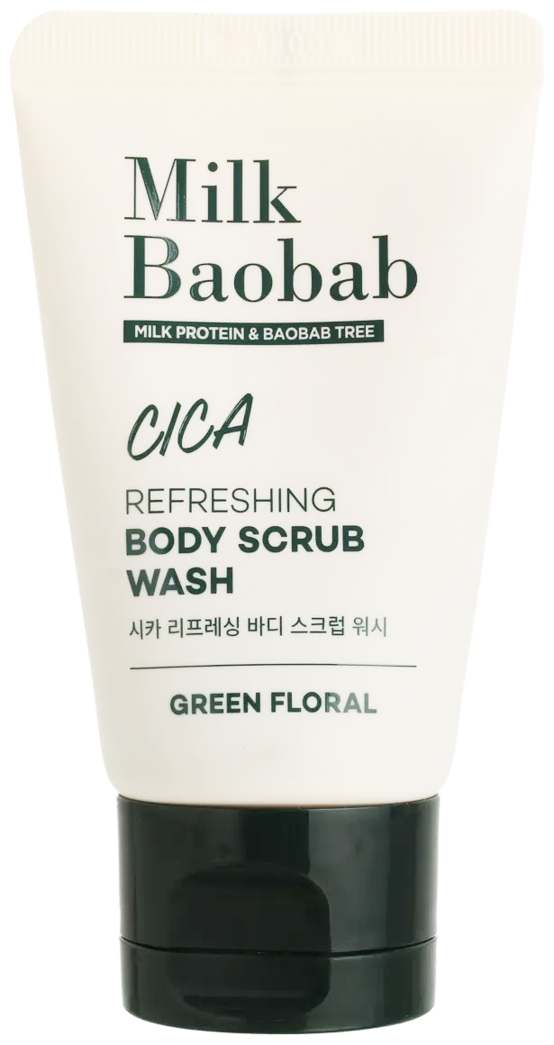 Гель-скраб для душа MilkBaobab Cica Refreshing Body Scrub Wash Travel Edition 30 мл