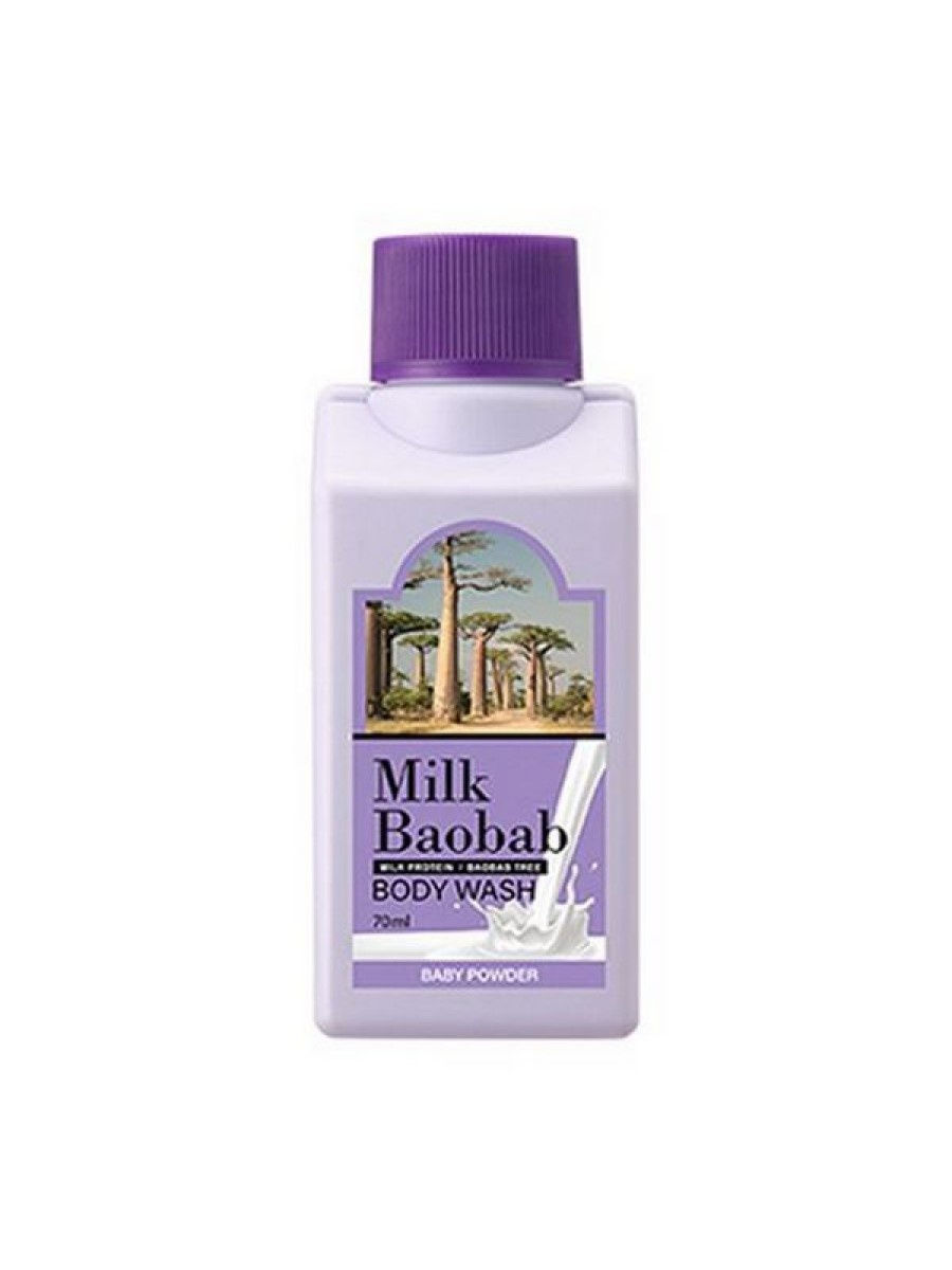 Гель для душа MilkBaobab Body Wash Baby Powder Travel Edition 70мл