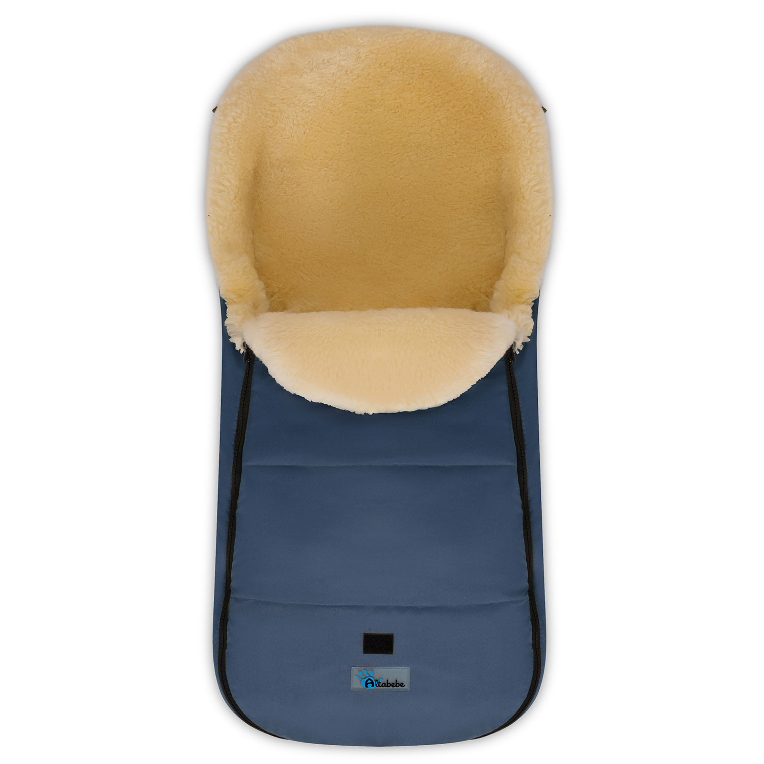 фото Конверт-мешок для детской коляски altabebe mt2203lp lambskin-classic footmuff navy blue