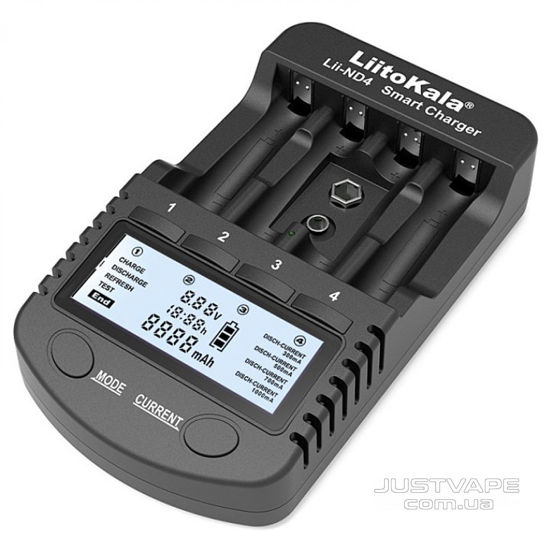 Зарядное устройство для аккумуляторов LiitoKala Lii-ND4 электронное зарядное устройство для свинцово кислотных аккумуляторов goodyear ch 6a gy003002