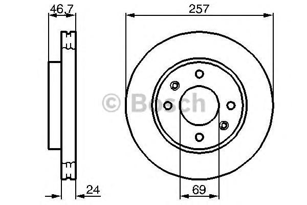 

Тормозной диск Bosch передний Premium 986479207