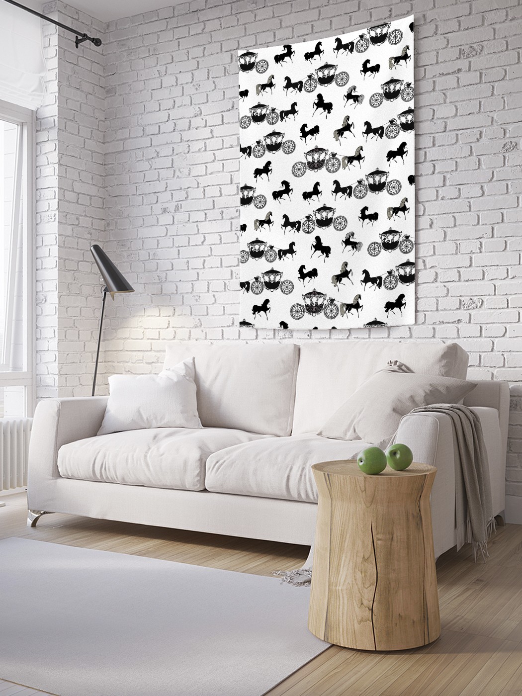 

Вертикальное фотопанно на стену JoyArty Карета и лошадь 150x200 см, Карета и лошадь