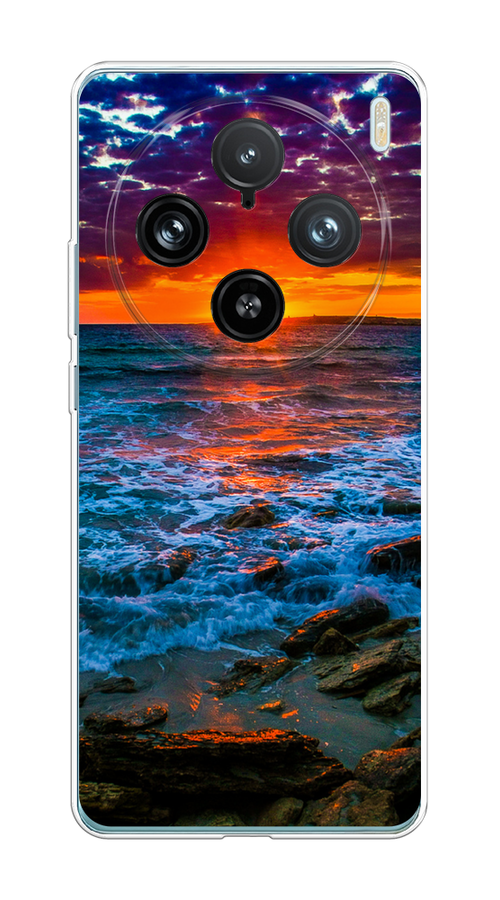

Чехол на Vivo X100 Pro "Закат 1", Оранжевый;синий, 2611850-1