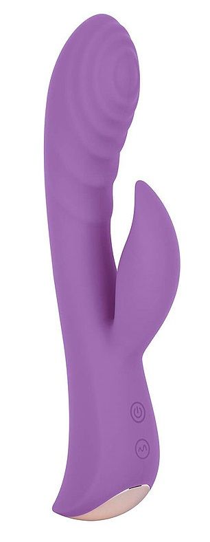 фото Вибромассажер-кролик erokay 5 silicone ripple passion фиолетовый 19,1 см