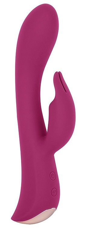 фото Вибромассажер-кролик erokay 5 silicone bunny love бордовый 19,1 см