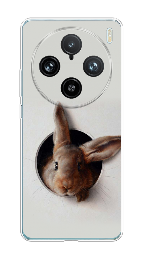 

Чехол на Vivo X100 Pro "Любопытный кролик", Серый;коричневый, 2611850-1