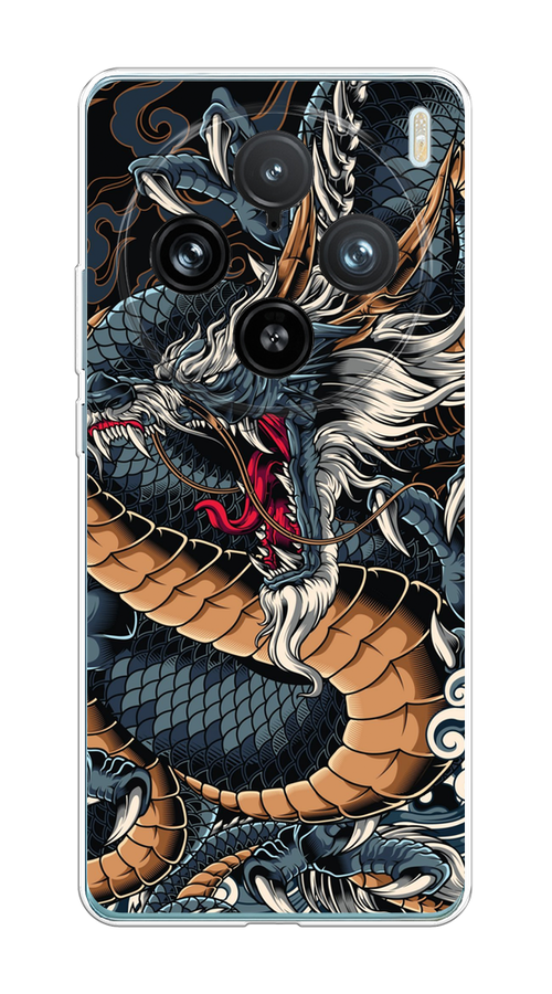 

Чехол на Vivo X100 Pro "Japanese Dragon", Коричневый;черный;синий, 2611850-1