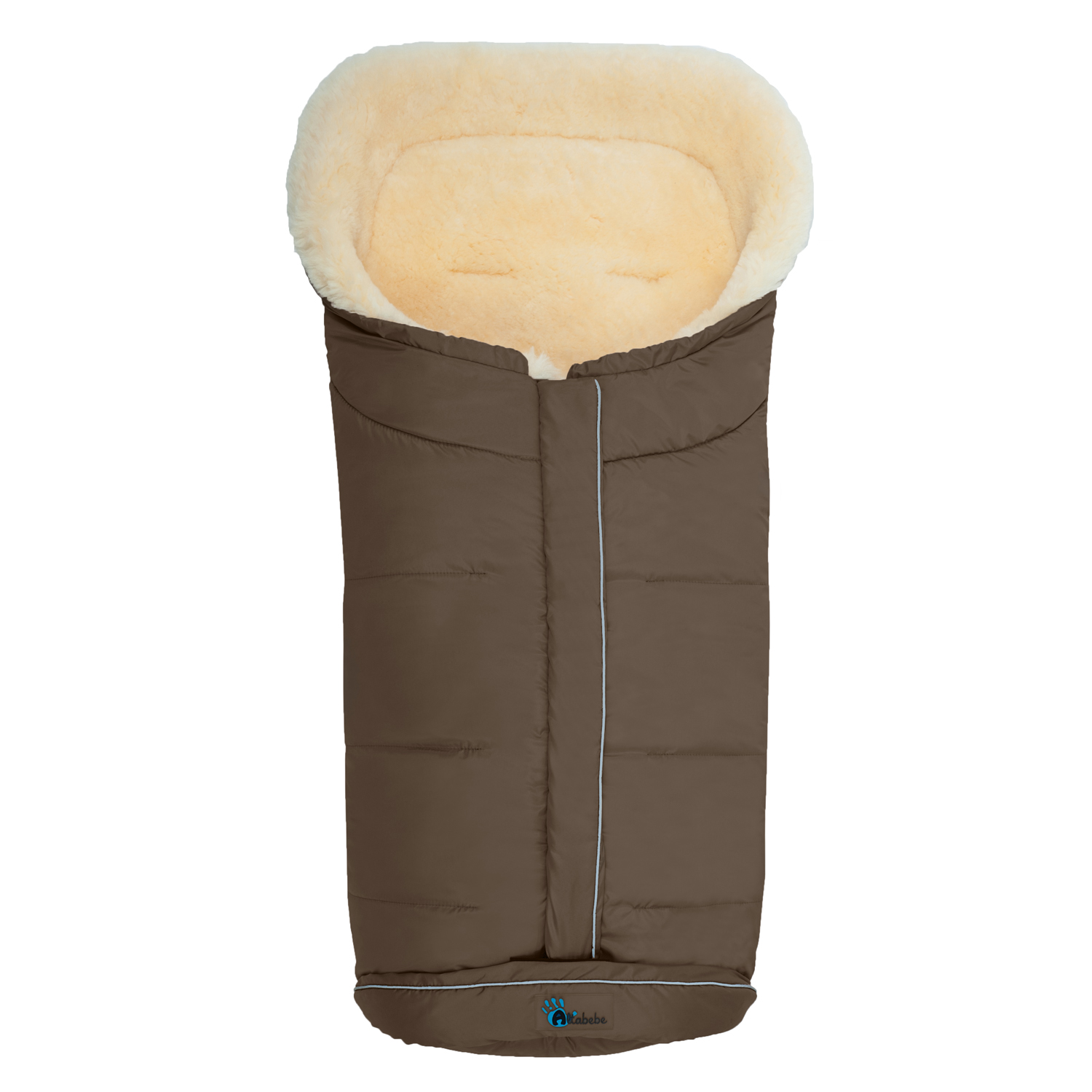 фото Конверт-мешок для детской коляски altabebe mt2203lp lambskin-classic footmuff brown