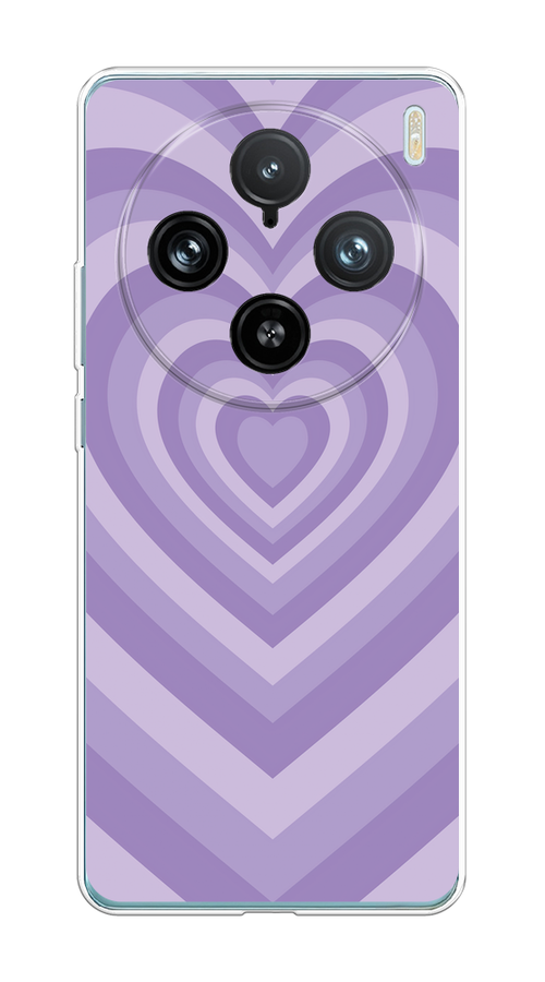 

Чехол на Vivo X100 Pro "Violet heart latte", Фиолетовый, 2611850-1