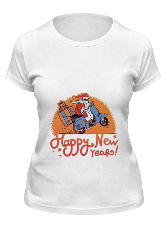 

Футболка женская Printio New year белая 2XL, Белый, New year
