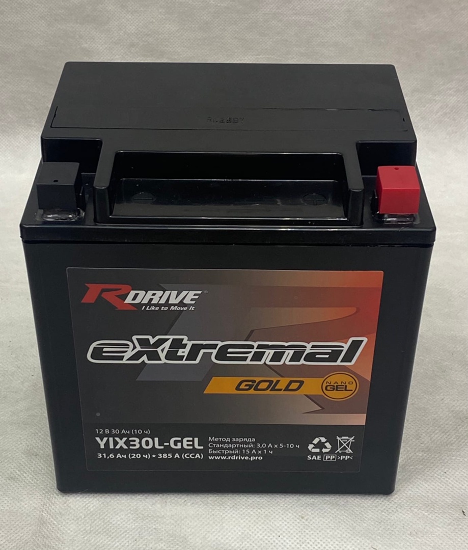 

Аккумулятор RDrive eXtremal Gold YIX30L-GEL, RDrive eXtremal Gold YIX30L-GEL