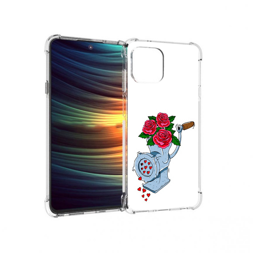

Чехол MyPads Tocco для Motorola 20 Lite Цветочные сердца (PT227073.348.199), Прозрачный, Tocco