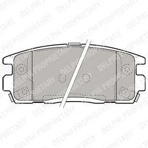 Тормозные колодки дисковые Delphi LP1988 2797₽