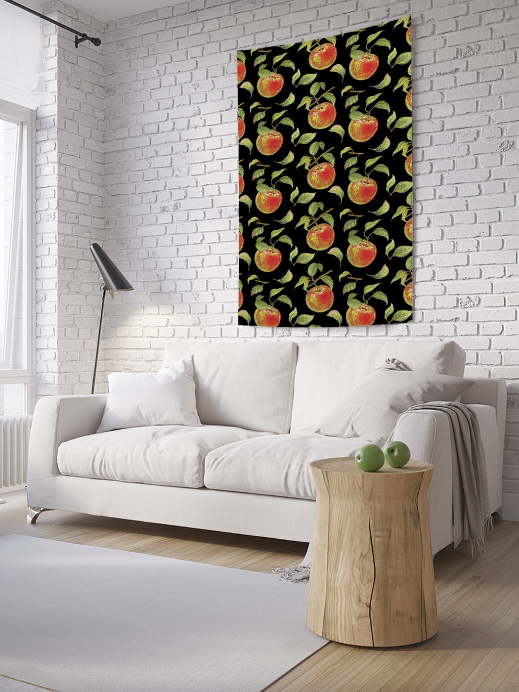 

Вертикальное фотопанно на стену JoyArty Ночные яблоки 150x200 см, Ночные яблоки