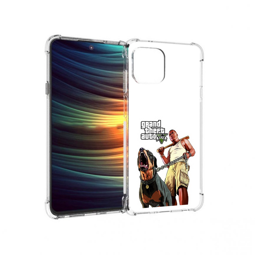 

Чехол MyPads Tocco для Motorola 20 Lite GTA грозная собака (PT227073.348.18), Прозрачный, Tocco