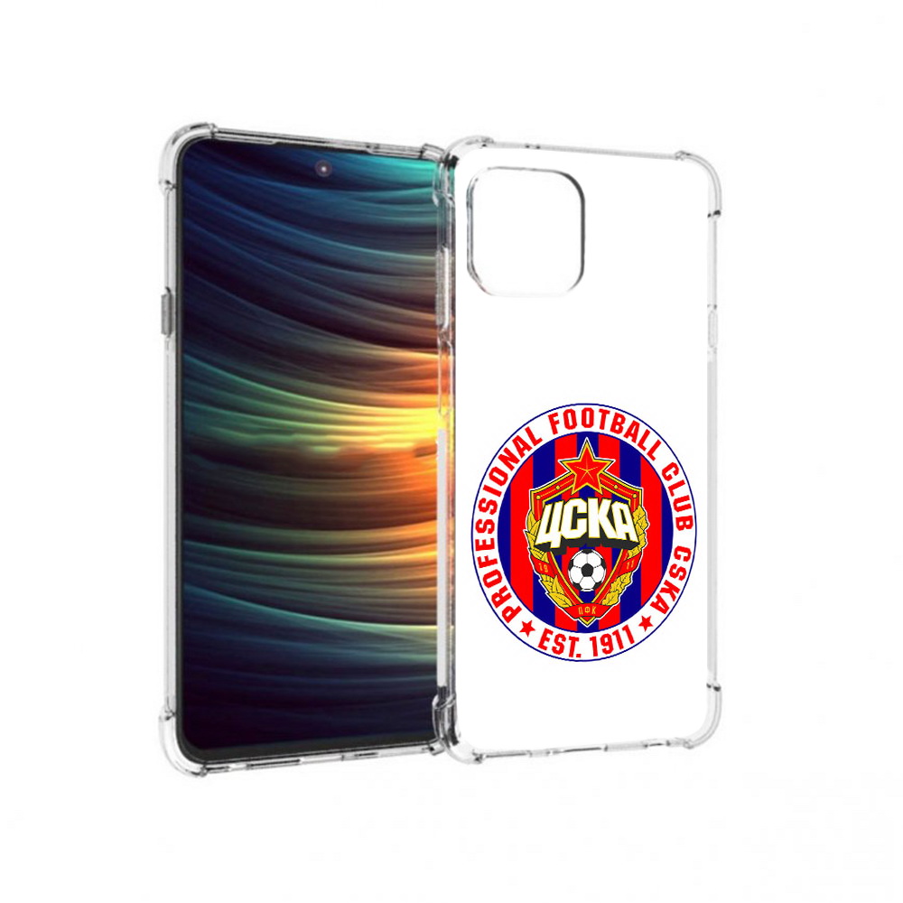 

Чехол MyPads Tocco для Motorola 20 Lite ФК ЦСК логотип (PT227073.348.178), Прозрачный, Tocco