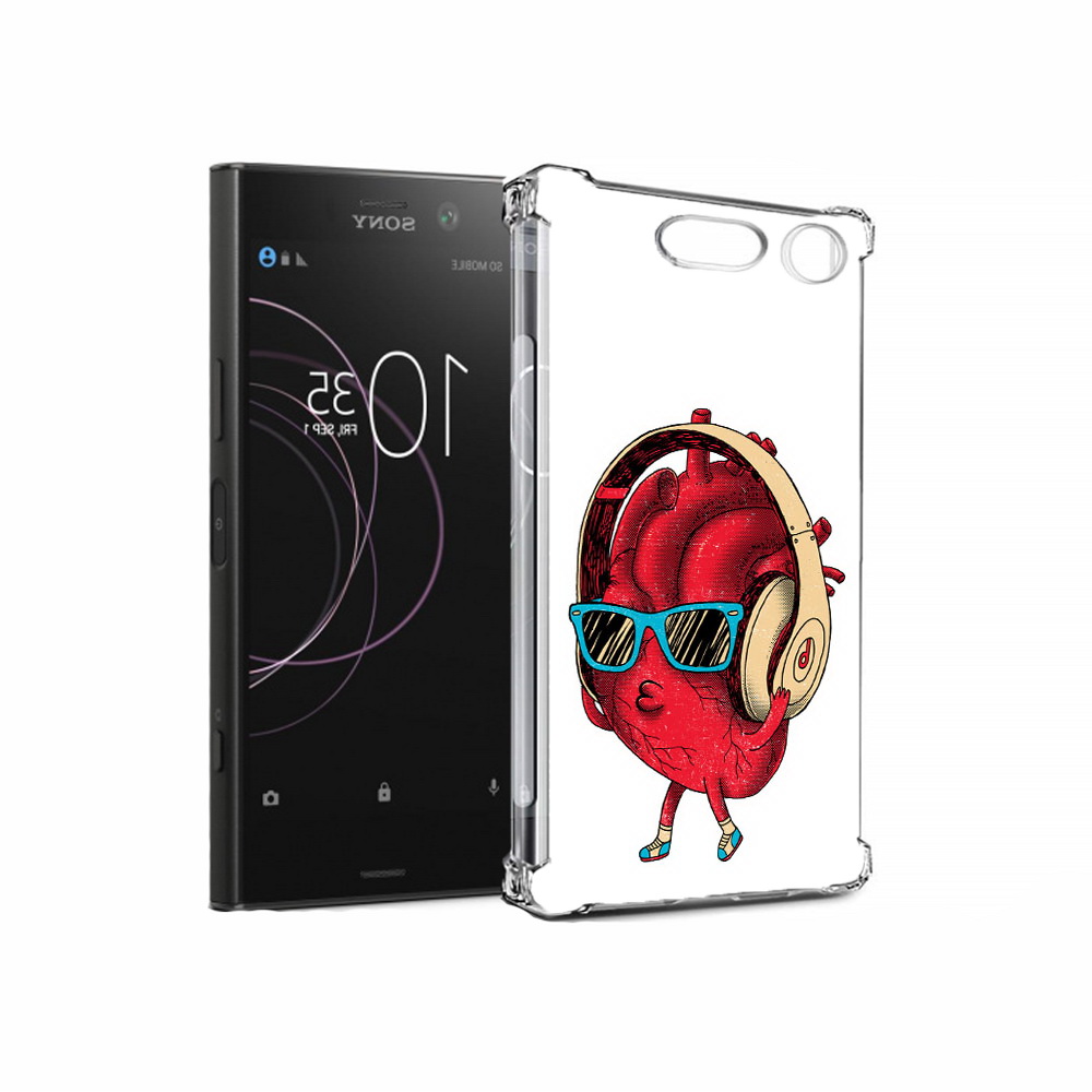 

Чехол MyPads Tocco для Sony Xperia XZ1 слушай сердце (PT77229.221.609), Прозрачный, Tocco